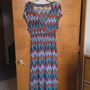 RelaXX Long Maxi Dress, Stretchy, Women's 3X